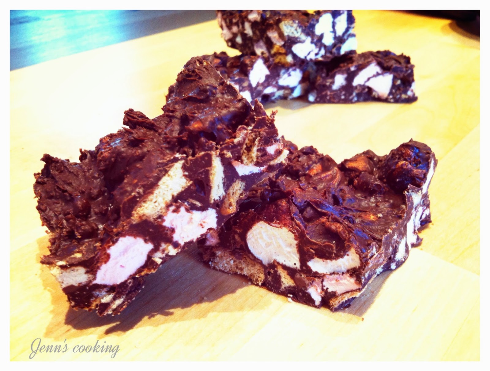 Jenn's cooking Barres Chocolatées aux Marshmallow